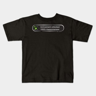 Achievement Unlocked - Awesomeness Kids T-Shirt